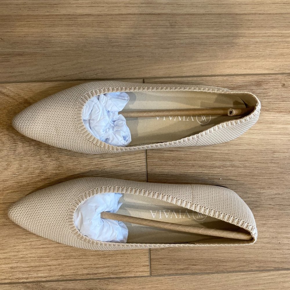 Machine washable tan flats